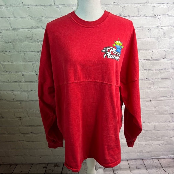DISNEY Toy Story Red Pizzq Planet Spirit Jersey Medium - Picture 1 of 9